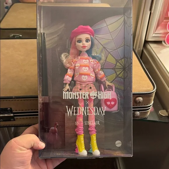 Monster High x Wednesday Collectible Enid Sinclair Fashion Doll - Picture 2 of 3